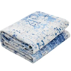 VEVOR Area Rug, 5 x 7 ft Large Washable Rug, Non-Slip and Tear-Resistant Soft Carpet, Pet & Child Friendly Modern Area Rugs, Indoor Mat for Bedroom, Office, Living Room, Kids Room, Entryway, Blue
