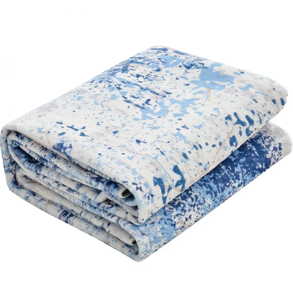 VEVOR Area Rug, 5 x 7 ft Large Washable Rug, Non-Slip and Tear-Resistant Soft Carpet, Pet & Child Friendly Modern Area Rugs, Indoor Mat for Bedroom, Office, Living Room, Kids Room, Entryway, Blue