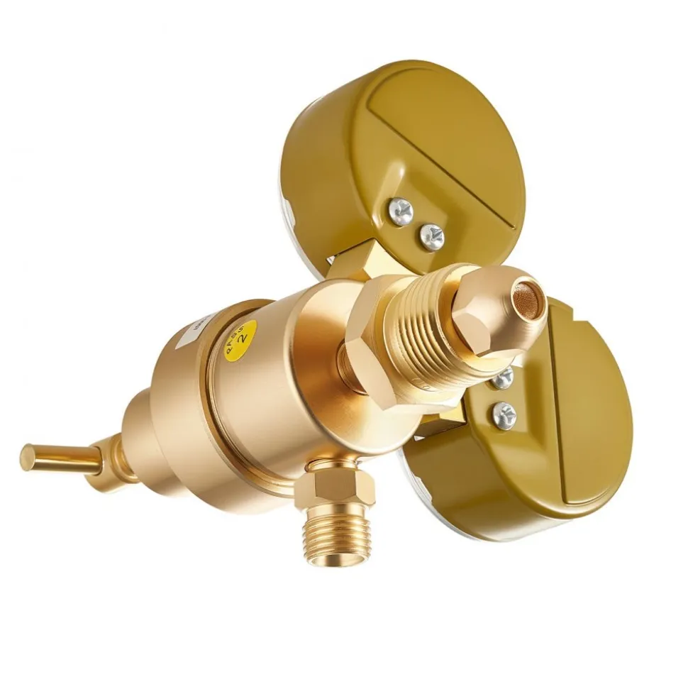 VEVOR Argon Regulator Gauge, Argon CO2 Regulator Welding Gas Gauges for TIG/MIG Welding - with 8.2FT Rubber Hoses, 0-60 SCFH, 0-4000 PSI Inlet Pressure, CGA580 Inlet Connection