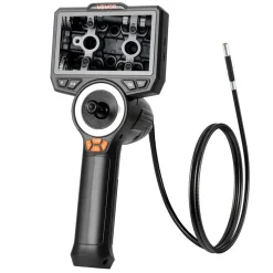 VEVOR Articulating Endoscope with Light, 4-Way 360° Articulated Borescope, 0.24