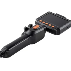 VEVOR Articulating Endoscope with Light, Two-Way Articulated Borescope Camera, 4.3" HD IPS Screen, 1280 x 720 Lens, 8X Zoom, IP67 Waterproof Inspection Snake Camera for Auto, Plumbing (4.9FT Cable)
