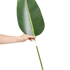 VEVOR Artificial Birds Of Paradise Tree, 5 FT Tall Faux Plant, PE Material & Anti-Tip Tilt Protection Low-Maintenance Plant, Lifelike Green Fake Tree for Home Office Warehouse Decor Indoor Outdoor