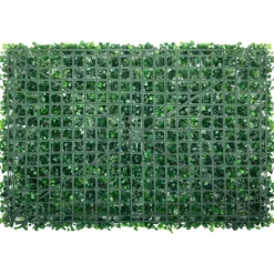 VEVOR Artificial Boxwood Panel UV 24pcs Boxwood Hedge Wall Panels Artificial Grass Backdrop Wall 24" X 16" 4 cm Green Grass Wall, Fake Hedge for Decor Privacy Fence Indoor, Outdoor Garden Backyard