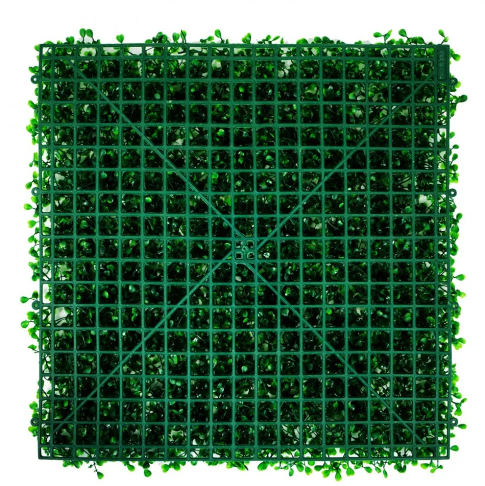 VEVOR Artificial Boxwood Panel UV 6pcs Boxwood Hedge Wall Panels, Artificial Grass Backdrop Wall 20" X 20" 4 cm Green Grass Wall, Fake Hedge for Decor Privacy Fence Indoor, Outdoor Garden Backyard