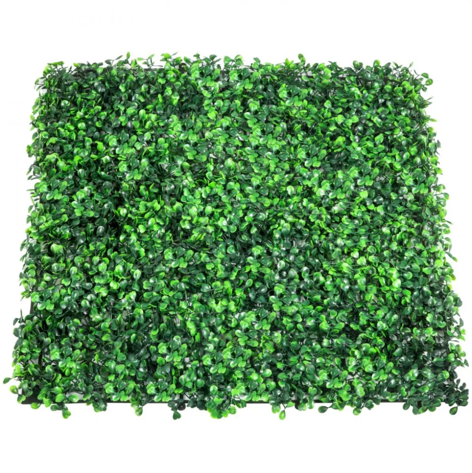 VEVOR Artificial Boxwood Panel UV 24pcs Boxwood Hedge Wall Panels Artificial Grass Backdrop Wall 20" X 20" 4 cm Green Grass Wall Fake Hedge for Decor Privacy Fence Indoor Outdoor Garden Backyard