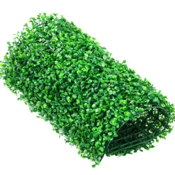 VEVOR Artificial Boxwood Panel UV 24pcs Boxwood Hedge Wall Panels Artificial Grass Backdrop Wall 10" X 10" 4 cm Green Grass Wall, Fake Hedge for Decor Privacy Fence Indoor, Outdoor Garden Backyard