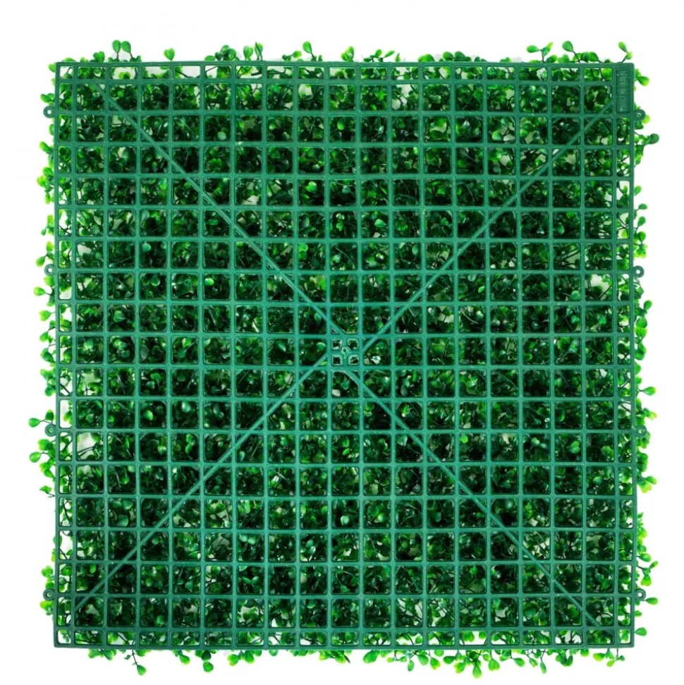 VEVOR Artificial Boxwood Panel UV 24pcs Boxwood Hedge Wall Panels Artificial Grass Backdrop Wall 10" X 10" 4 cm Green Grass Wall, Fake Hedge for Decor Privacy Fence Indoor, Outdoor Garden Backyard