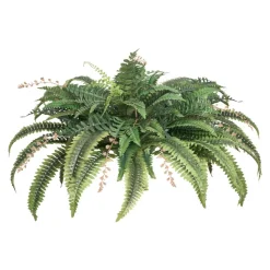 VEVOR Artificial Ferns, Natural Spread Diameter 37-41 Inch, Large Hanging Fake Boston Ferns, Sunlight Resistant Fake Plant Wall Decor with 80 Branches and Flowerpot, Faux Fern for Home Office Outdoor