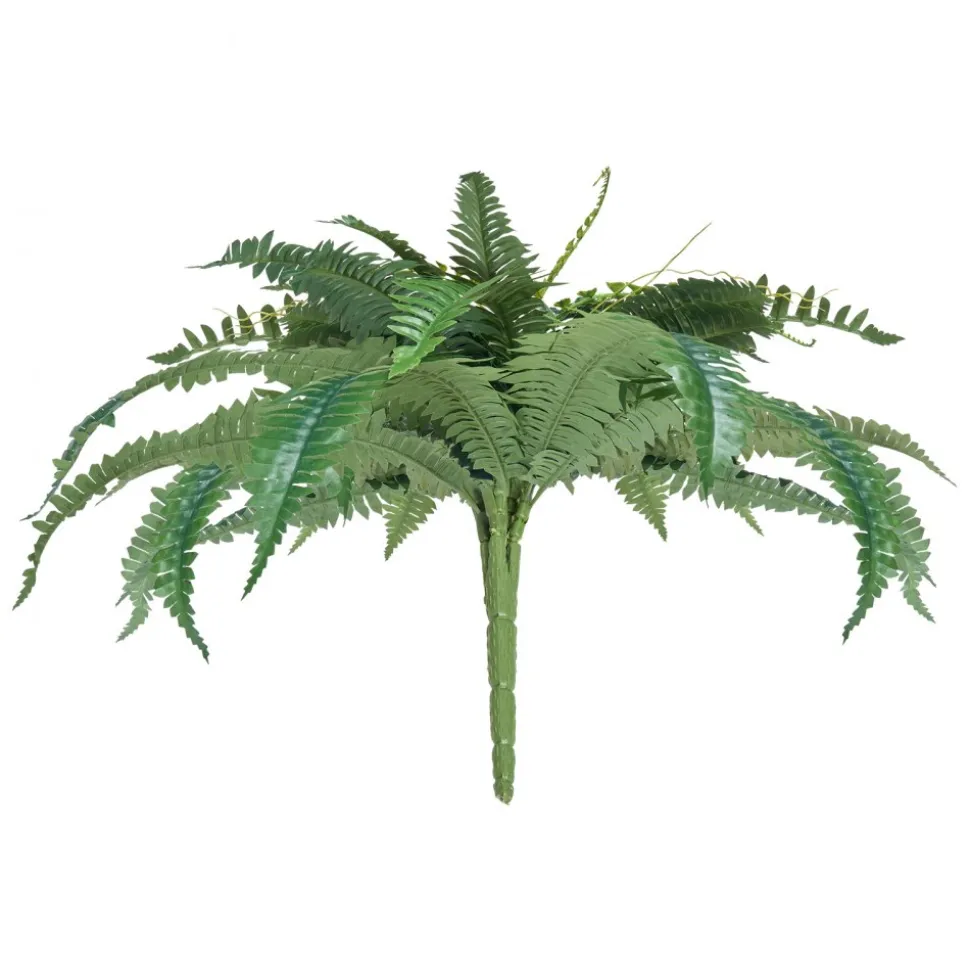 VEVOR Artificial Ferns 2 Pcs, Natural Spread Diameter 31-34 Inch, Large Hanging Artificial Boston Ferns, Fake Plant Wall Decor with 30 Branches, Faux Fern for Home and Office (Flowerpot Unincluded)
