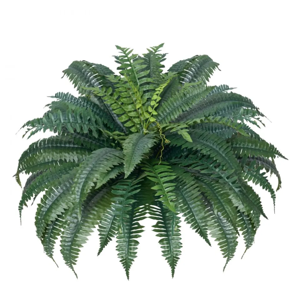 VEVOR Artificial Ferns 2 Pcs, Natural Spread Diameter 43-47 Inch, Large Hanging Artificial Boston Ferns, Fake Plant Wall Decor with 50 Branches, Faux Fern for Home and Office (Flowerpot Unincluded)