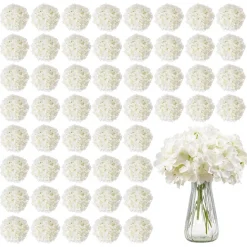 VEVOR Artificial Flowers, 500 pcs Real Looking Red Foam Fake Roses Bulk, Faux Red Bridal Shower with Stems for DIY Wedding Bouquets, Home Centerpieces Arrangements, Party Tables Decorations