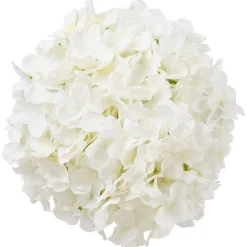 VEVOR Artificial Flowers, 105 pcs Real Looking White Silk Fake Hydrangea Bulk, White Faux Bridal Shower with Stems for DIY Wedding Bouquets, Home Centerpieces Arrangements, Party Tables Decorations