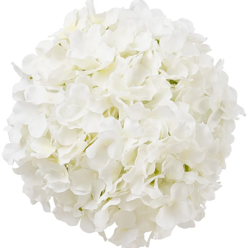 VEVOR Artificial Flowers, 105 pcs Real Looking White Silk Fake Hydrangea Bulk, White Faux Bridal Shower with Stems for DIY Wedding Bouquets, Home Centerpieces Arrangements, Party Tables Decorations