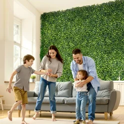 VEVOR Artificial Grass Wall Panels, 60 x 120 inch, Milan Grass Greenery Boxwood Panel for Indoor Outdoor Green Decor & Ivy Fence Covering, Privacy Backdrop Wall Hedge Screen for Garden