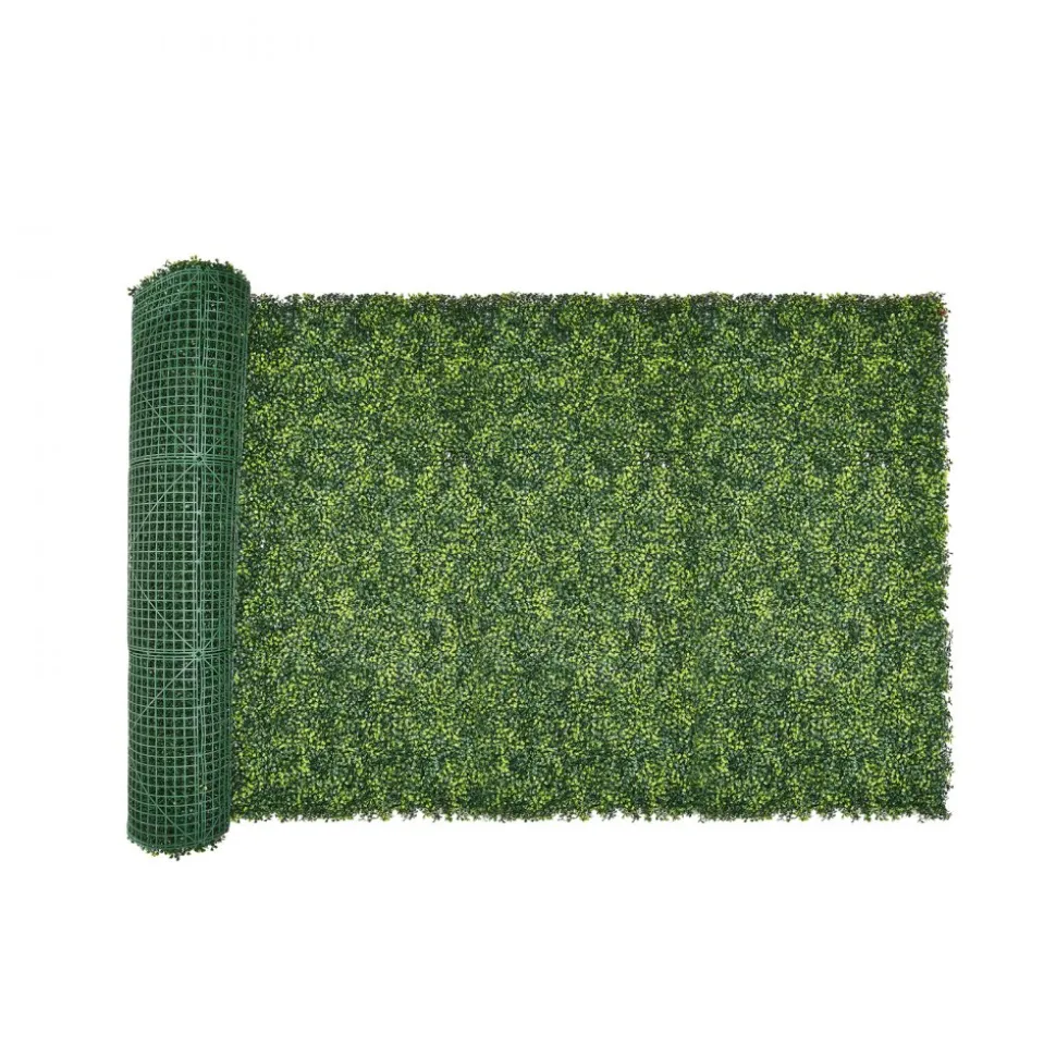 VEVOR Artificial Grass Wall Panels, 40 x 120 inch, Milan Grass Greenery Boxwood Panel for Indoor Outdoor Green Decor & Ivy Fence Covering, Privacy Backdrop Wall Hedge Screen for Garden