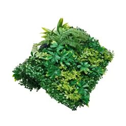 VEVOR Artificial Grass Wall Panels, 8 PCS 20 x 20 inch, 3D Combination Greenery Boxwood  Panel for Indoor Outdoor Green Decor & Ivy Fence Covering, Privacy Backdrop Wall Hedge Screen for Garden