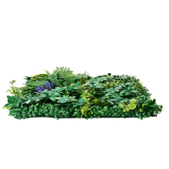 VEVOR Artificial Grass Wall Panels, 8 PCS 20 x 20 inch, 3D Combination Greenery Boxwood Panel for Indoor Outdoor Green Decor & Ivy Fence Covering, Privacy Backdrop Wall Hedge Screen for Garden