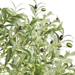 VEVOR Artificial Olive Tree, 6 FT Tall Faux Plant, Secure PE Material & Anti-Tip Tilt Protection Low-Maintenance Plant, Lifelike Green Fake Potted Tree for Home Office Warehouse Decor Indoor Outdoor