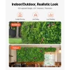 VEVOR Artificial Plant Wall, 12PCS 20 x 20 in Artificial Boxwood Panels, Greenery Backdrop Privacy Hedge Fence with Sun Protection, Fake Grass Wall Screen for Wedding, Indoor, Outdoor Garden, Backyard
