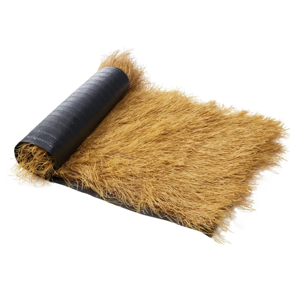 VEVOR Artificial Thatch Grass Roof, 1.3 x 3.9 ft Tiki Bar Hut Thatch Roofing Roll, Waterproof & Fire-Resistant, Palapa Tiki Roof Mat for Patio Pool Beach Tropical Hawaiian Party Décor