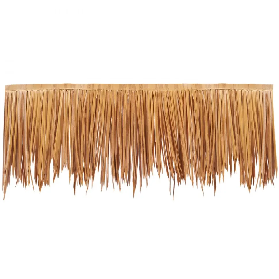 VEVOR Artificial Thatch Grass Roof, 1.3 x3.2 ft Mexican Style Tiki Bar Hut Skirt Thatch Roofing Roll, Waterproof & Fire-Resistant, Palapa Duck Blind Grass for Patio Pool Beach Hawaiian Party Décor