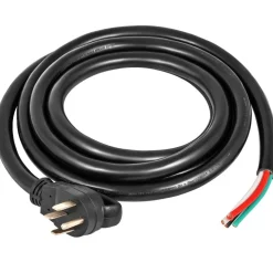 VEVOR 40' 50A RV Camp Power Cord Generator Cord 6/3 + 8/1 AWG NEMA 14-50P to Bare Wire