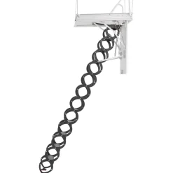 VEVOR Attic Ladder, 660LBS/299.4KG Capacity, Fits 9.5 to 10.2 ft Ceiling Height and 39.4 x 27.5 inch Opening Size, Alloy Steel Pull-Down Retractable Ceiling Stair with Pulling Rod for Attic Loft Roof