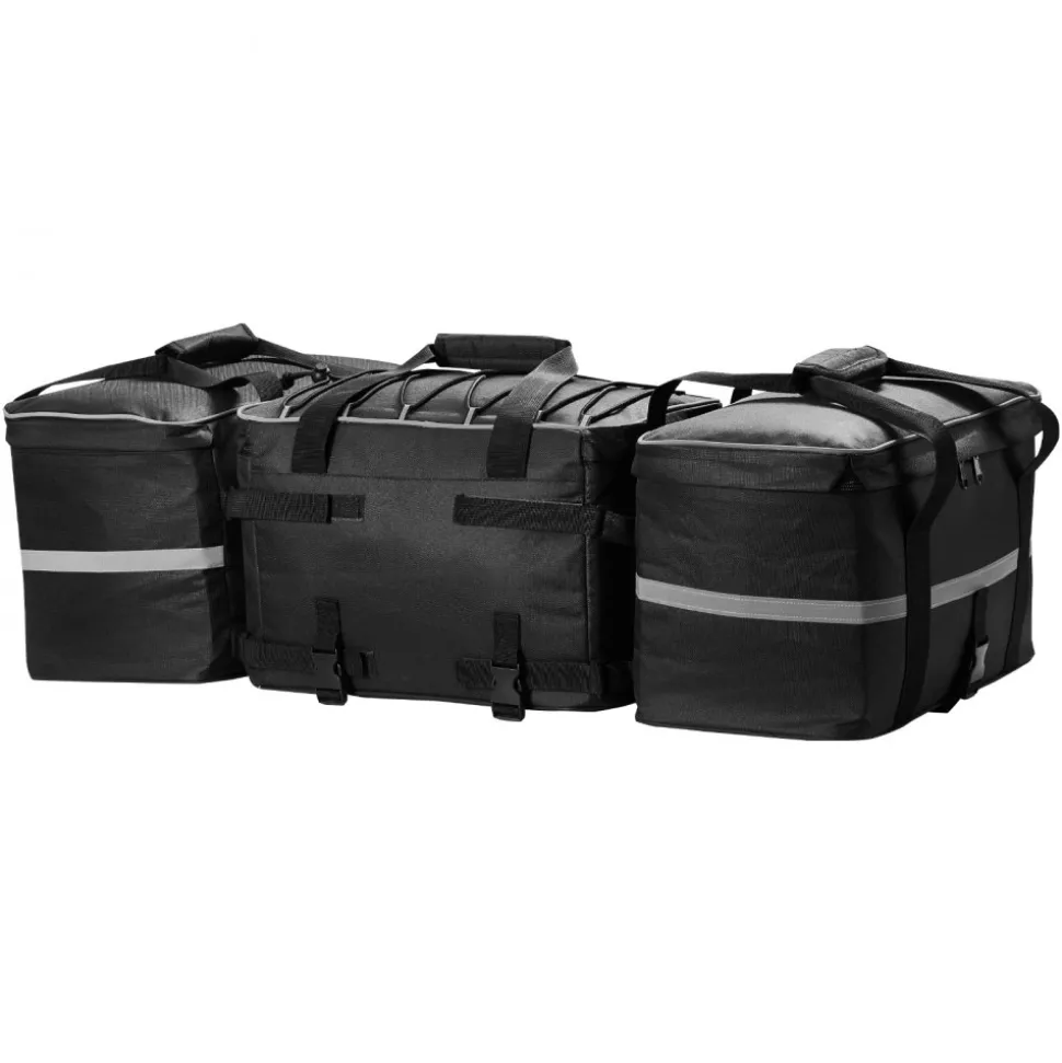 VEVOR ATV Rear Storage Bag, 54L ATV Rear Cargo Bag with 16L Cooler Insulated Bag, 600D Oxford Cloth Storage Rear Rack Seat Bag Fit Most ATVs with Rear Rack, Compatible with ATV, UTV, Can-Am Vehicles