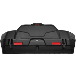VEVOR ATV Rear Storage Box and Lounger, 95L ATV Cargo Box with Seat & Backrest, Waterproof LLDPE & Lockable Lounger Storage Box Fit Most ATVs with Rear Rack, Compatible with ATV, UTV, Can-Am Vehicles
