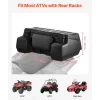 VEVOR ATV Rear Storage Box, 95L ATV Rear Cargo Box with Padded Backrest, Waterproof LLDPE and Lockable Gear Storage Box Fit Most ATVs with Rear Rack, Compatible with ATV, UTV, Can-Am Vehicles