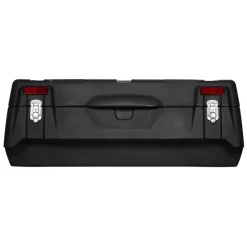 VEVOR ATV Rear Storage Box, 95L ATV Rear Cargo Box with Padded Backrest, Waterproof LLDPE and Lockable Gear Storage Box Fit Most ATVs with Rear Rack, Compatible with ATV, UTV, Can-Am Vehicles