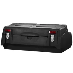 VEVOR ATV Rear Storage Box, 95L ATV Rear Cargo Box with Padded Backrest, Waterproof LLDPE and Lockable Gear Storage Box Fit Most ATVs with Rear Rack, Compatible with ATV, UTV, Can-Am Vehicles