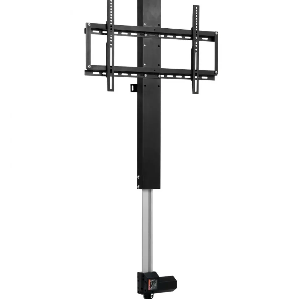 VEVOR Automated TV Elevator, 31" Stroke for Up to 60" Screens, Adjustable Height 42"-73", Remote Controlled, Supports 132 lbs