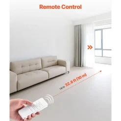VEVOR Automatic Curtain Opener, APP and Remote Control, Hub Included, Electric Smart Curtain Opener Compatible with Alexa and Google Home, Timed Opening and Closing, Silent Mode, for Roman Rods
