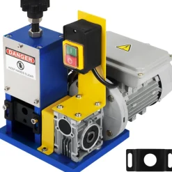 VEVOR Automatic Electric Wire Stripping Machine 0.05"-0.98",Portable Dark Blue Wire Stripper, Wire Stripping Machine Tool for Scrap Copper Recycling (Dark Blue)