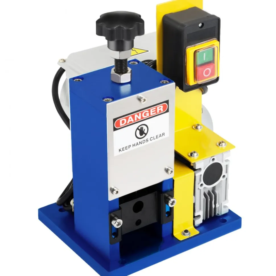 VEVOR Automatic Electric Wire Stripping Machine 0.05"-0.98",Portable Dark Blue Wire Stripper, Wire Stripping Machine Tool for Scrap Copper Recycling (Dark Blue)