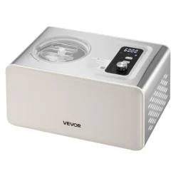 VEVOR Automatic Ice Cream Maker with Built-in Compressor, 2 Quart No Pre-freezing Gelato Maker, Electric Sorbet-Maker, 3 Modes Compressor Ice Cream Machine for Home Kitchen