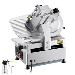 VEVOR Automatic Meat Slicer, 180W + 370W Deli Slicer with a 12 inch Premium 65Mn Blade, 0-0.3 inch Adjustable Thickness, Electric Food Slicer Machine for Meat, Vegetables, Hard Bread, and Cheese