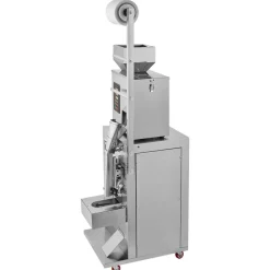 VEVOR Automatic Particle Packaging Machine, 0.002-0.22lbs/1-100g, Multi-Function Pouch Powder Sachet Weighting Filling Packing Machine, Powder Filler Machine for Tea Seeds Grains Flour Beans Glitter