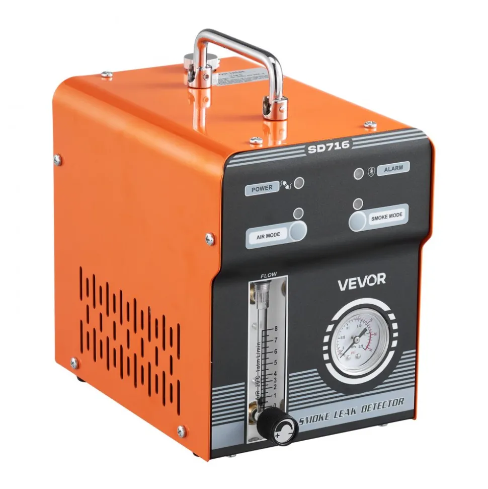 VEVOR Automotive Smoke Machine Leak Detector, DC 12V EVAP Vacuum Diagnostic Tester with Built-in Air Pump & Pressure Gauge, Dual-Mode Pipeline Fuel Detector for Cars, Motorcycles, Trucks, Boats, ATVs
