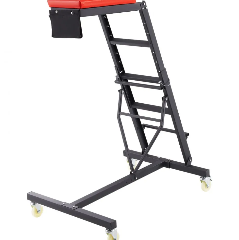 VEVOR Automotive Top Creeper, with Adjustable Height 49.6" to 75.6", 400 LBS Capacity High Creeper, 4 Swivel Caster Wheels, Heavy Duty Creeper for Auto Repair and Maintenance