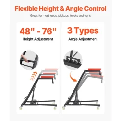 VEVOR Automotive Top Creeper, with Adjustable Height 48