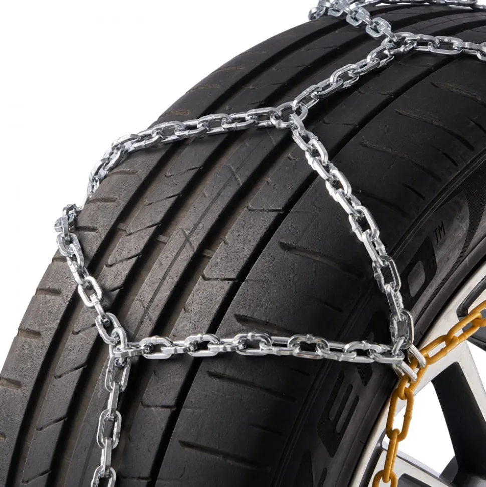 VEVOR Auto Tightening Snow Chains, Diamond Mesh Traction Wheel Chains for Anti-slip, Alloy Steel Tire Chains for Tires 265/75-15, 265/75-16, LT265/75-16, 255/75-17, LT255/75-17, 275/45-22, 265/70-16