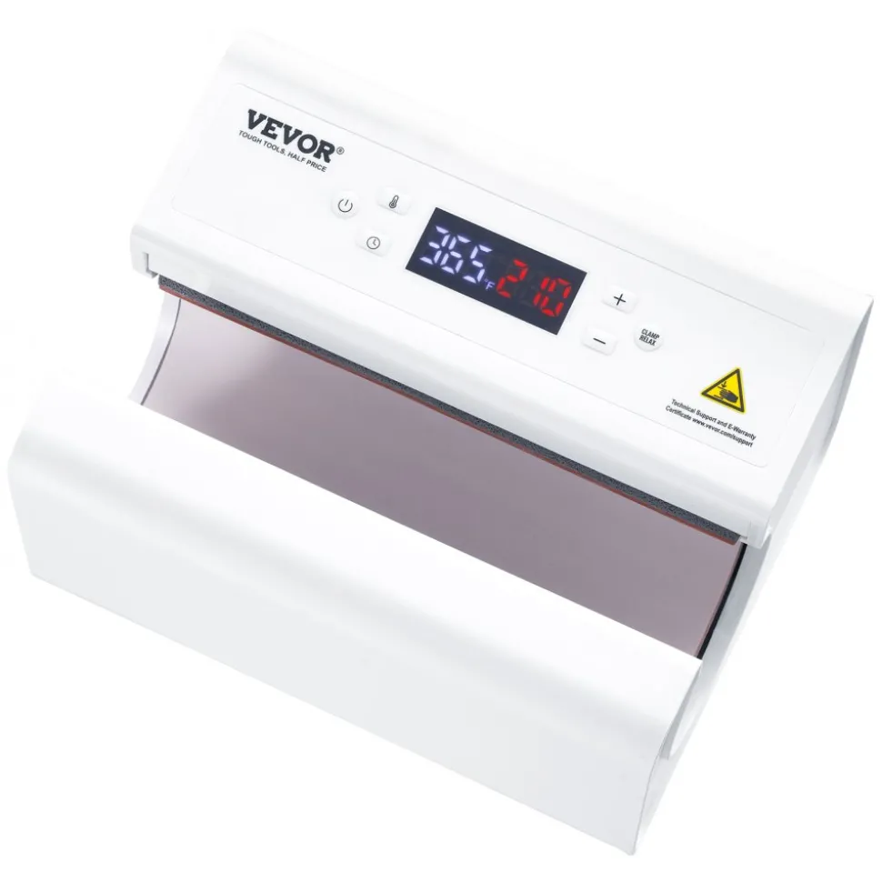 VEVOR Auto Tumbler Heat Press Machine, Mug Heat Press for 11-30oz Sublimation Tumblers, Heat Up Fast and Even, Tumbler Press with Tape and Glove, Temp and Time Setting, for Tumblers, Cups, Mugs, White