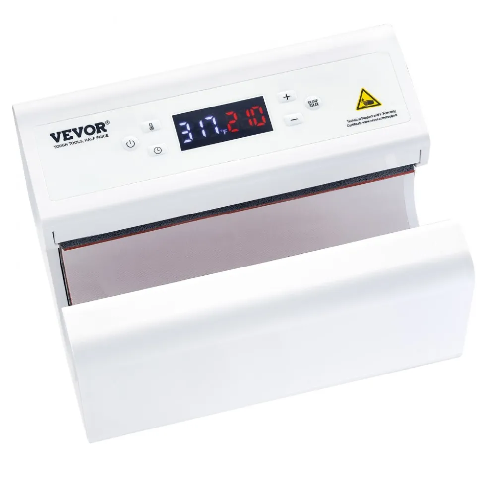 VEVOR Auto Tumbler Heat Press Machine, Mug Heat Press for 11-30oz Sublimation Tumblers, Heat Up Fast and Even, Tumbler Press with Tape and Glove, Temp and Time Setting, for Tumblers, Cups, Mugs, White
