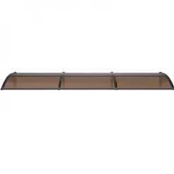 VEVOR Awnings for Door Entrance, 38 x 117 in, Exterior Front Door Window Awnings with Drainage & ABS Bracket, Rain Snow Sun Protection, Overhang Polycarbonate Door Canopy for Porch Patio, Clear