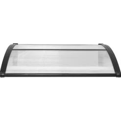 VEVOR Awnings for Door Entrance, 38 x 40 in, Exterior Front Door Window Awnings with Drainage & ABS Bracket, Rain Snow Sun Protection, Overhang Polycarbonate Door Canopy for Porch Patio, Clear