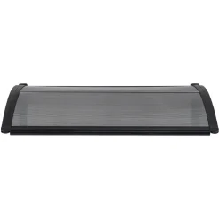 VEVOR Awnings for Door Entrance, 30 x 39 in, Exterior Front Door Window Awnings with Drainage & ABS Bracket, Rain Snow Sun Protection, Overhang Polycarbonate Door Canopy for Porch Patio, Smoky Gray