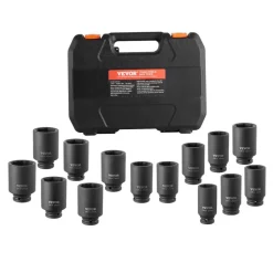 VEVOR Axle Nut Impact Socket Set, 1/2
