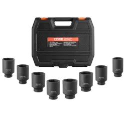 VEVOR Axle Nut Impact Socket Set, 1/2